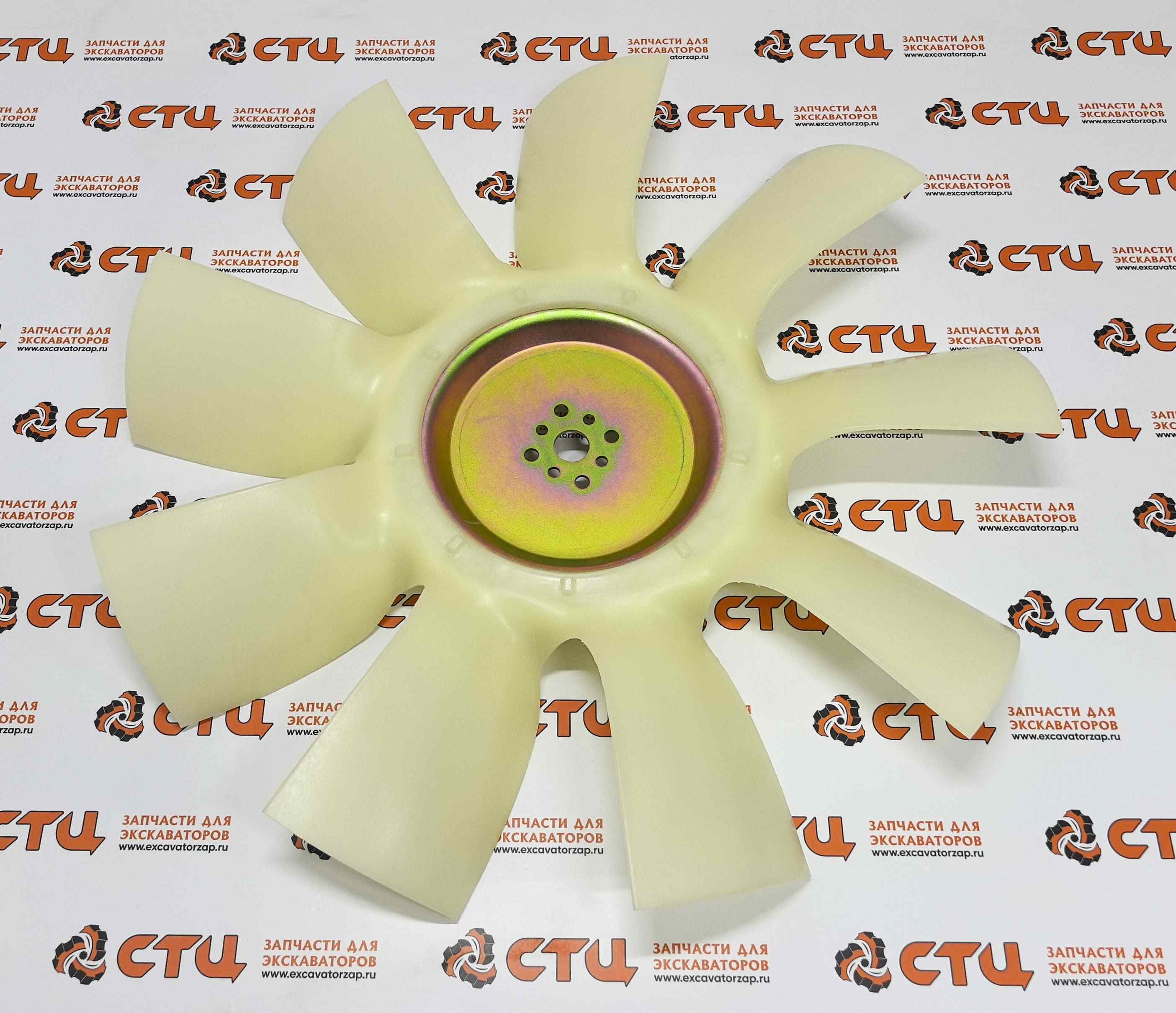 Вентилятор 11N6-00341 (аналог, КНР) охлаждения двигателя экскаватора HYUNDAI R210, R215