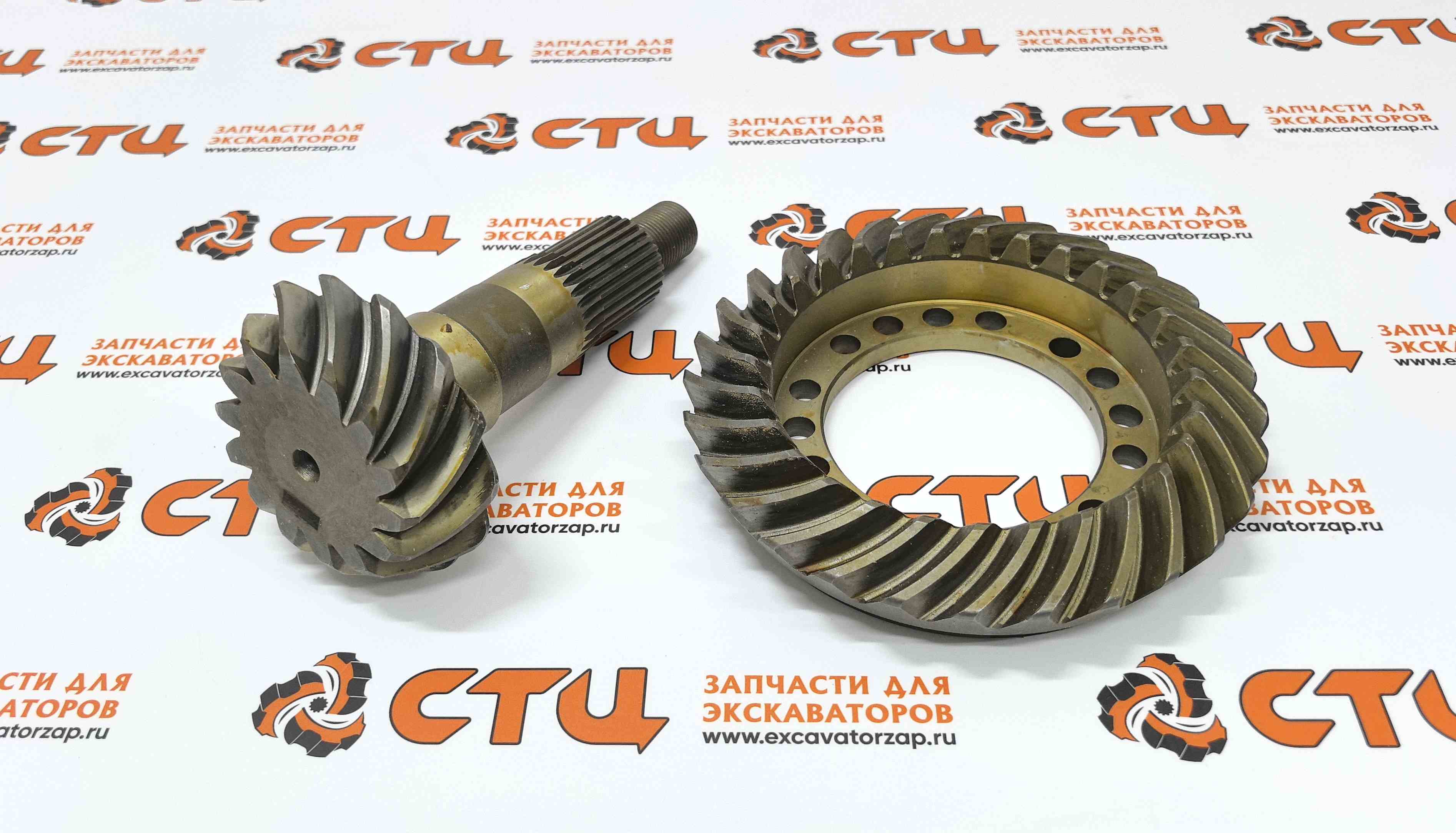 Главная пара АТ400041 (аналог, Турция) переднего моста экскаватора погрузчика JOHN DEERE  325K, 325J