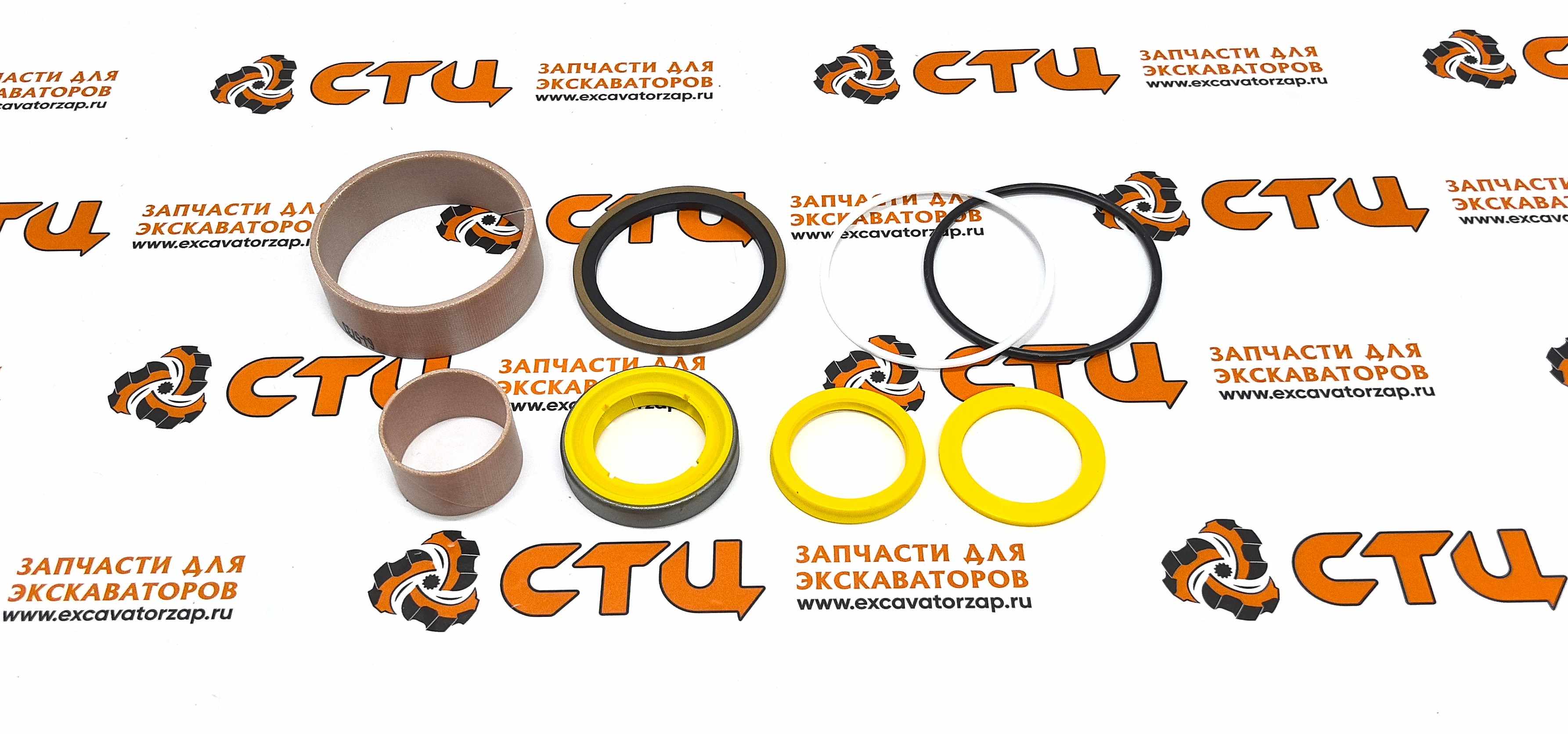 Ремкомплект гидроцилиндра челюсти 235-0354, 2350354, 185-6583, 1856583, 1856583, 7X-2737, 7x2737, 8C-8815, 8C8815 экскаватора погрузчика CAT428, CAT432, CAT434