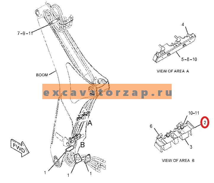 Запчасти для CAT 428/432/434/444